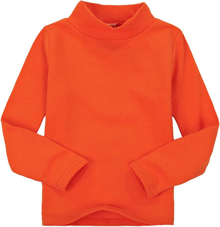 Picture of Bimbi E 100% Cotton Thermal Turtlenecks Orange